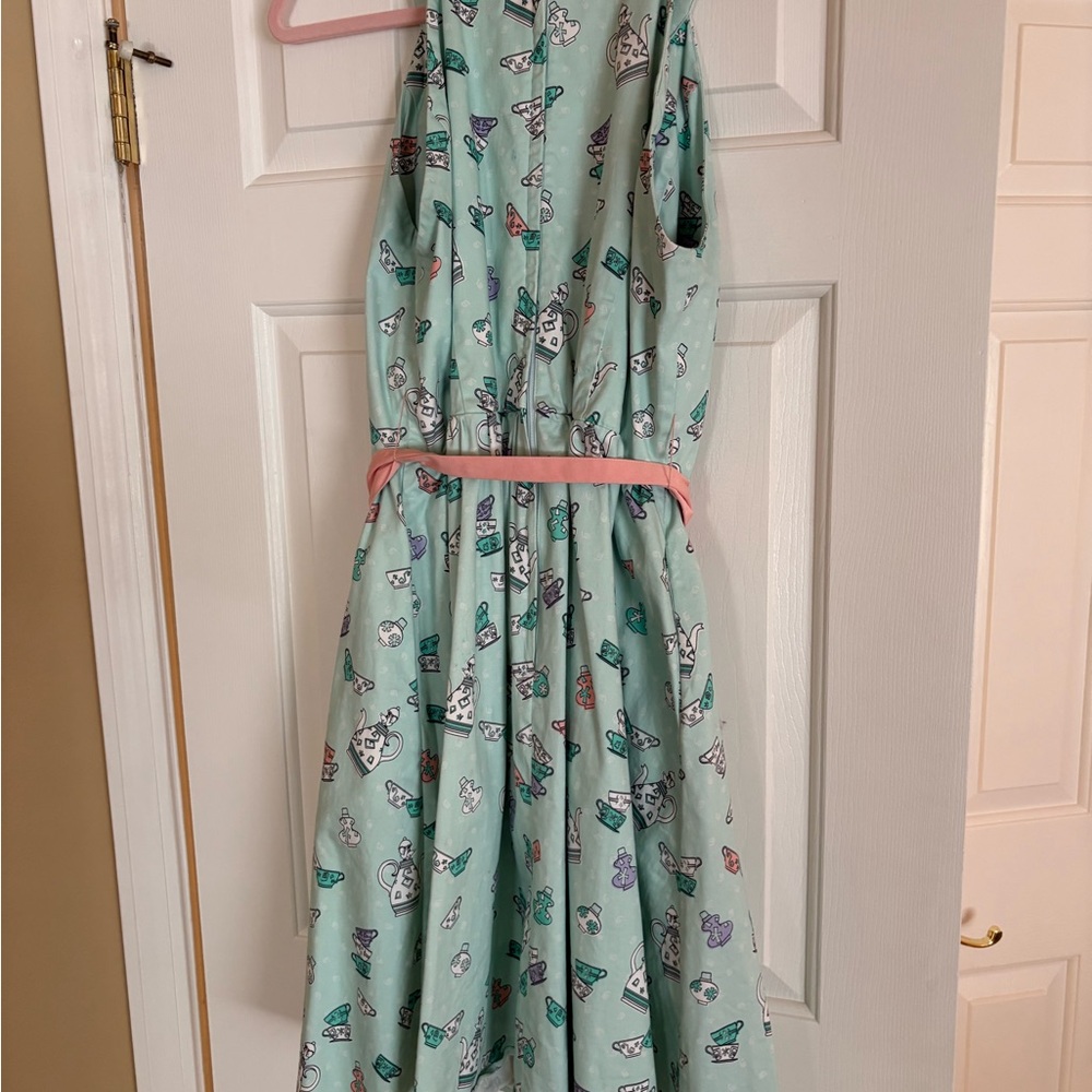 Disney Parks Rare Mad Hatters Teacup Midi Dress - Picture 11 of 13